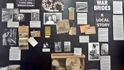 Plan to spend extra time in our Military Room as you read stories from our veterans and enjoy the War Brides exhibit.